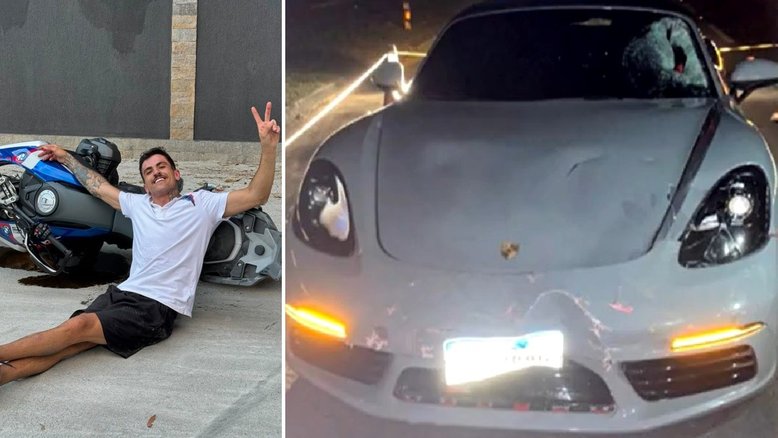 Polícia procura influenciador suspeito de conduzir Porsche que atropelou motociclista no Rio