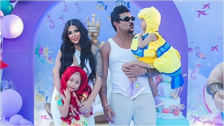 Após briga na Justiça, Xamã e Renata Gutierrez celebram juntos o aniversário da filha 
