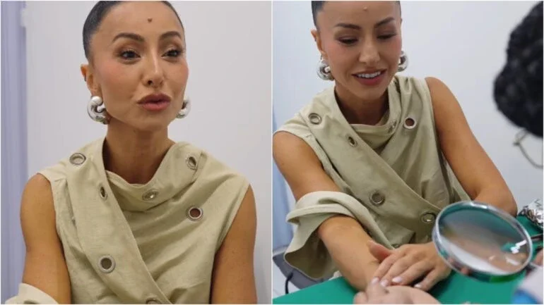 Sabrina Sato faz leitura de mão e se anima com previsão de casamento e filhos