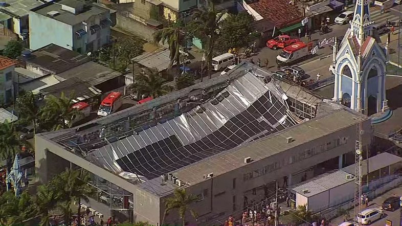 Santuário do Morro da Conceição: teto desaba e deixa pelo menos 2 mortos