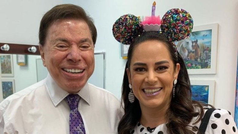 Silvio Santos e Silvia Abravanel