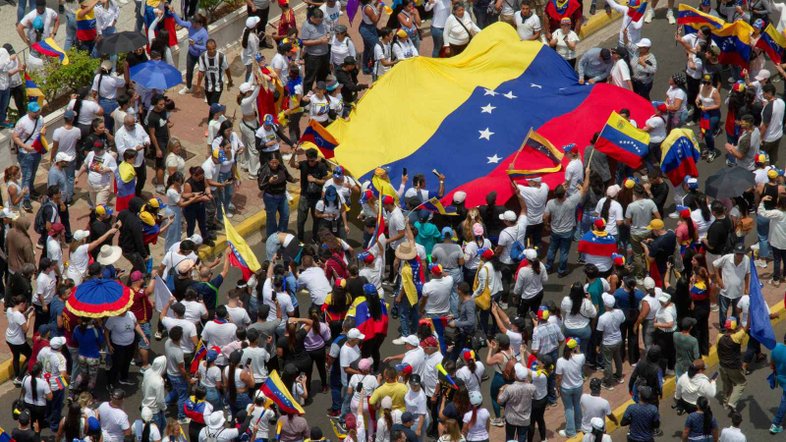 Manifestantes protestam contra o governo da Venezuela em Maracaibo 30/07/2024 REUTERS/Isaac Urrutia