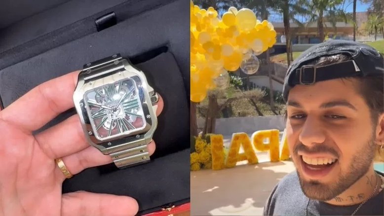 Zé Felipe ganha relógio milionário de Dia dos Pais; saiba valor