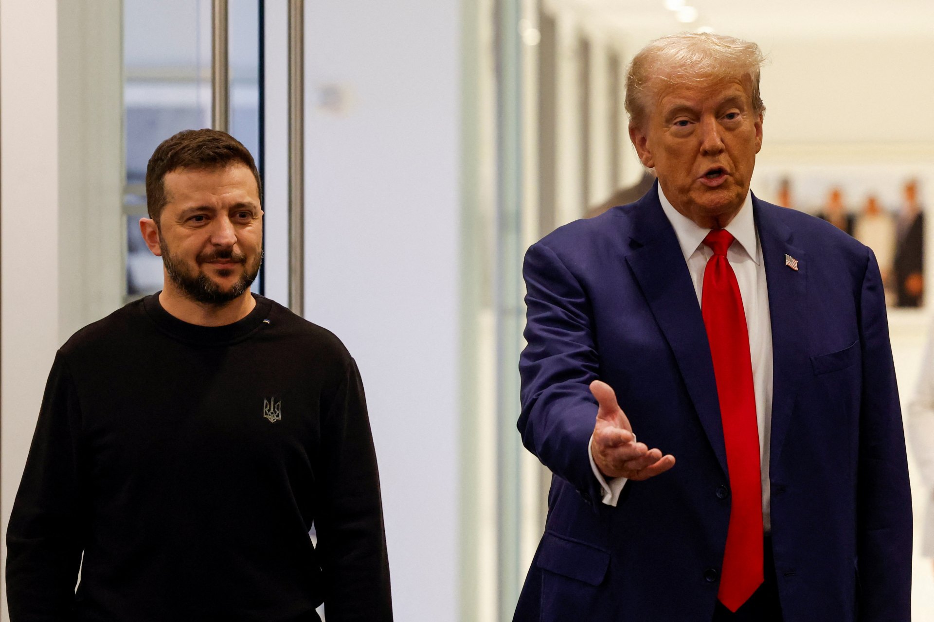 Trump se reúne com Zelensky e promete acabar com guerra na Ucrânia