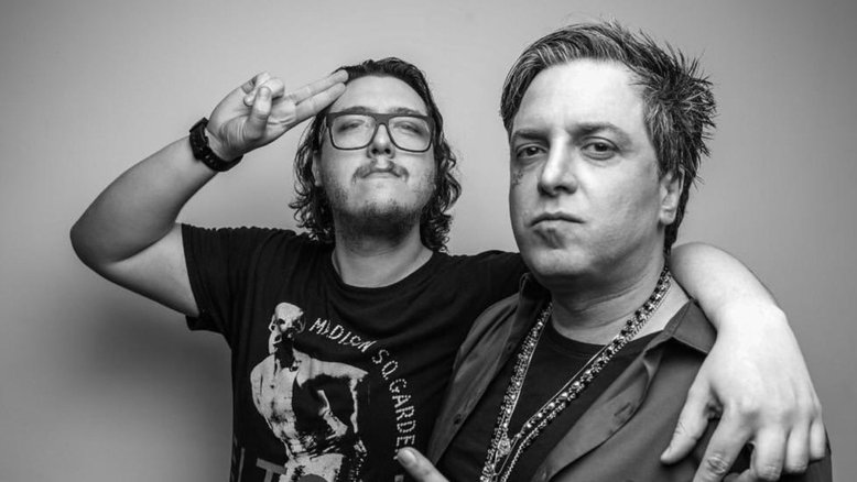 Alexandre Lima Abrão e Thiago Castanho, guitarrista do Charlie Brown Jr.
