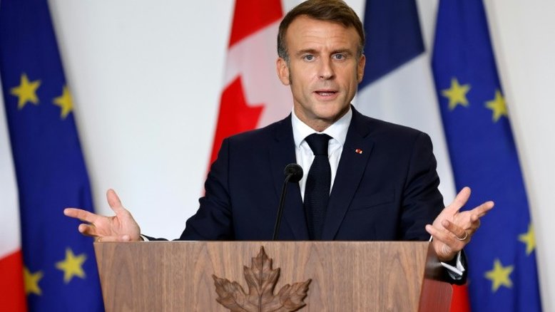 Seria um 'erro' Israel 'rejeitar' cessar-fogo no Líbano, diz Macron