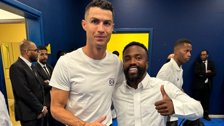 Cristiano Ronaldo e influenciador brasileiro Negrete