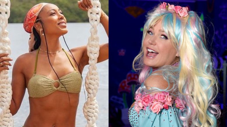 A cantora Negra Li e a apresentadora Xuxa | Montagem/IstoÉ