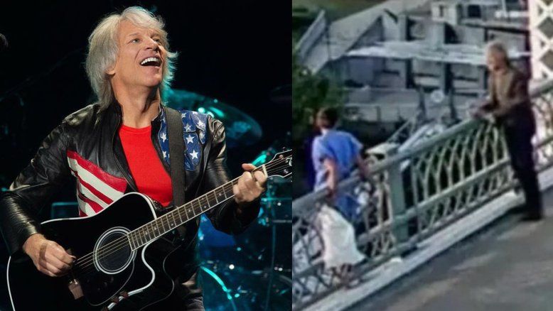 Bon Jovi ajuda mulher em beirada de ponte em Nashville, nos EUA