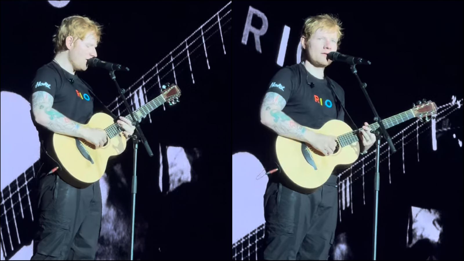 Ed Sheeran canta sucessos e fecha noite no Palco Mundo do 'Rock in Rio 2024'