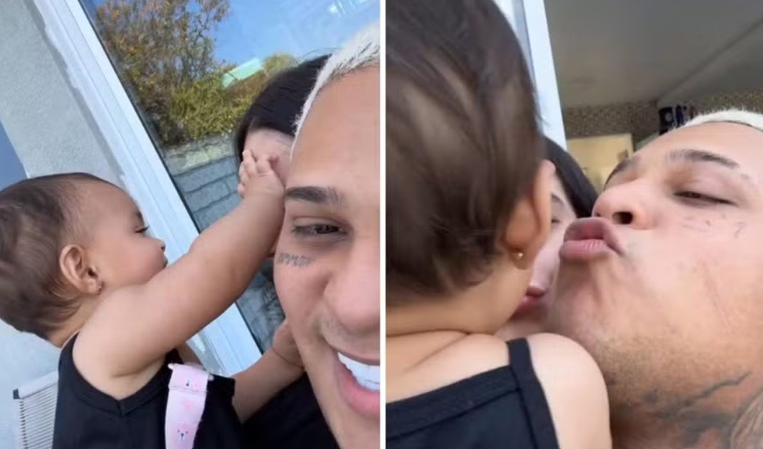 MC Ryan posta foto e vídeo com filha e Giovanna Roque após caso de agressão e pedido de desculpas