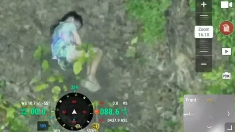 Menina que se perdeu em floresta após episódio de sonambulismo é achada graças a drone