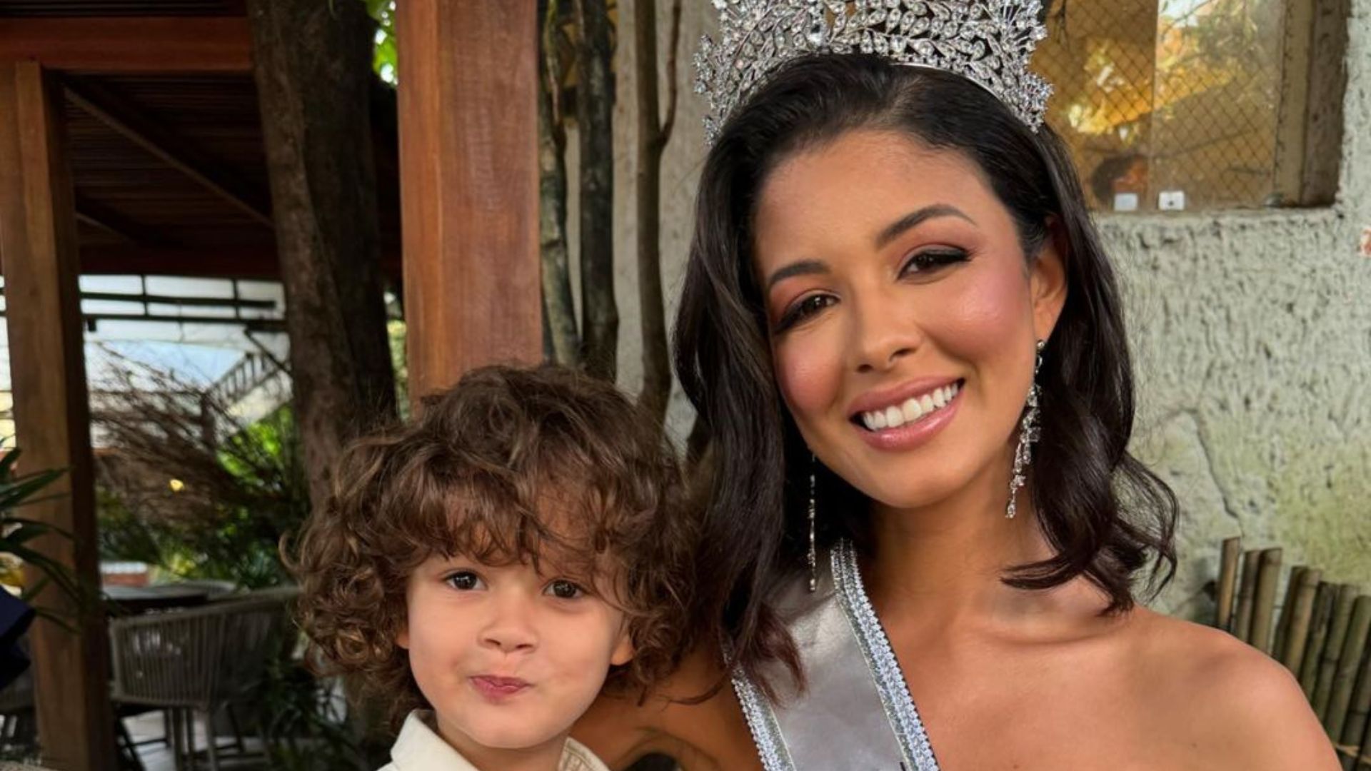 Luana Cavalcante e seu filho, Pedro