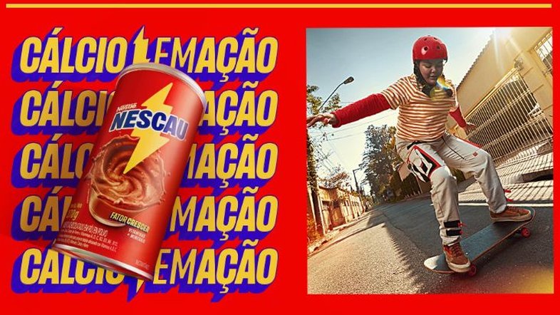 Campanha Nescau destaca o cálcio como benefício para prática esportiva entre crianças e adolescentes