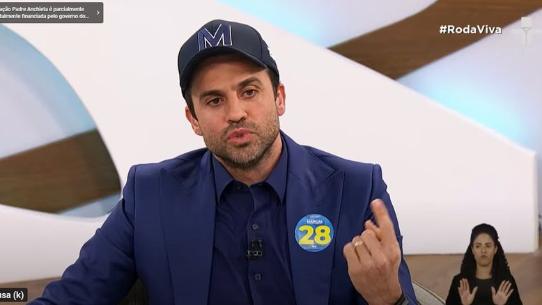 Pablo Marçal no Roda Viva, da TV Cultura - 02.09.2024