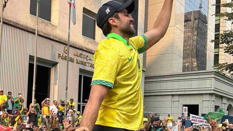 Pablo Marçal (PRTB) participa de ato bolsonarista na avenida Paulista | Divulgação/Pablo Marçal