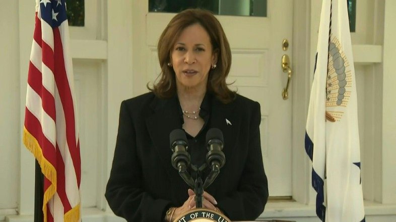 Kamala Harris se manifesta após Biden chamar eleitores trumpistas de ‘lixo’