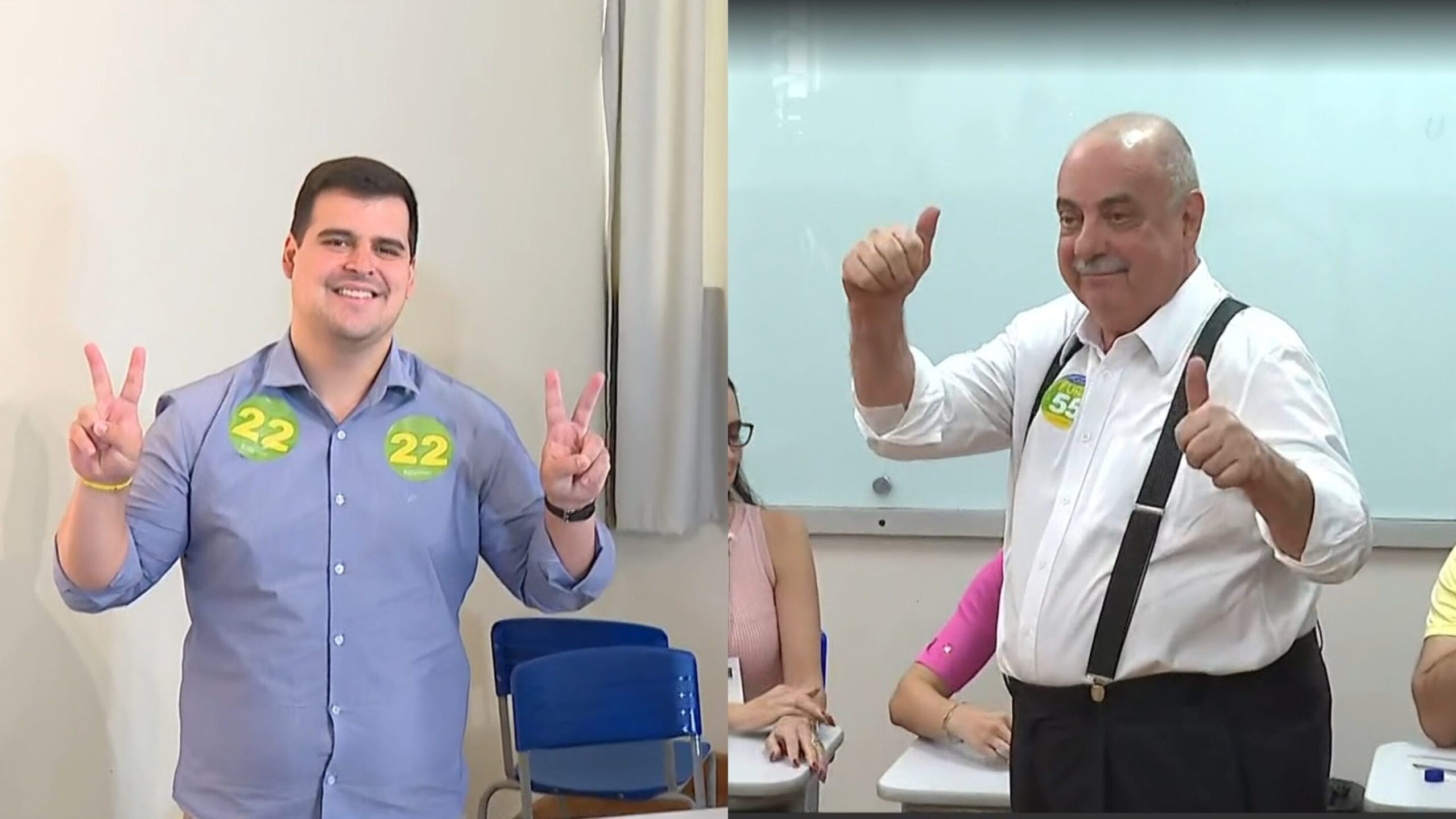 Bruno Engler e Fuad Noman votam em BH; atual prefeito aparece à frente nas pesquisas