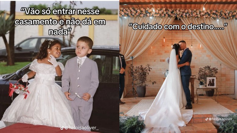 Casal viraliza na internet após postar vídeo sobre a coincidência de seu casamento