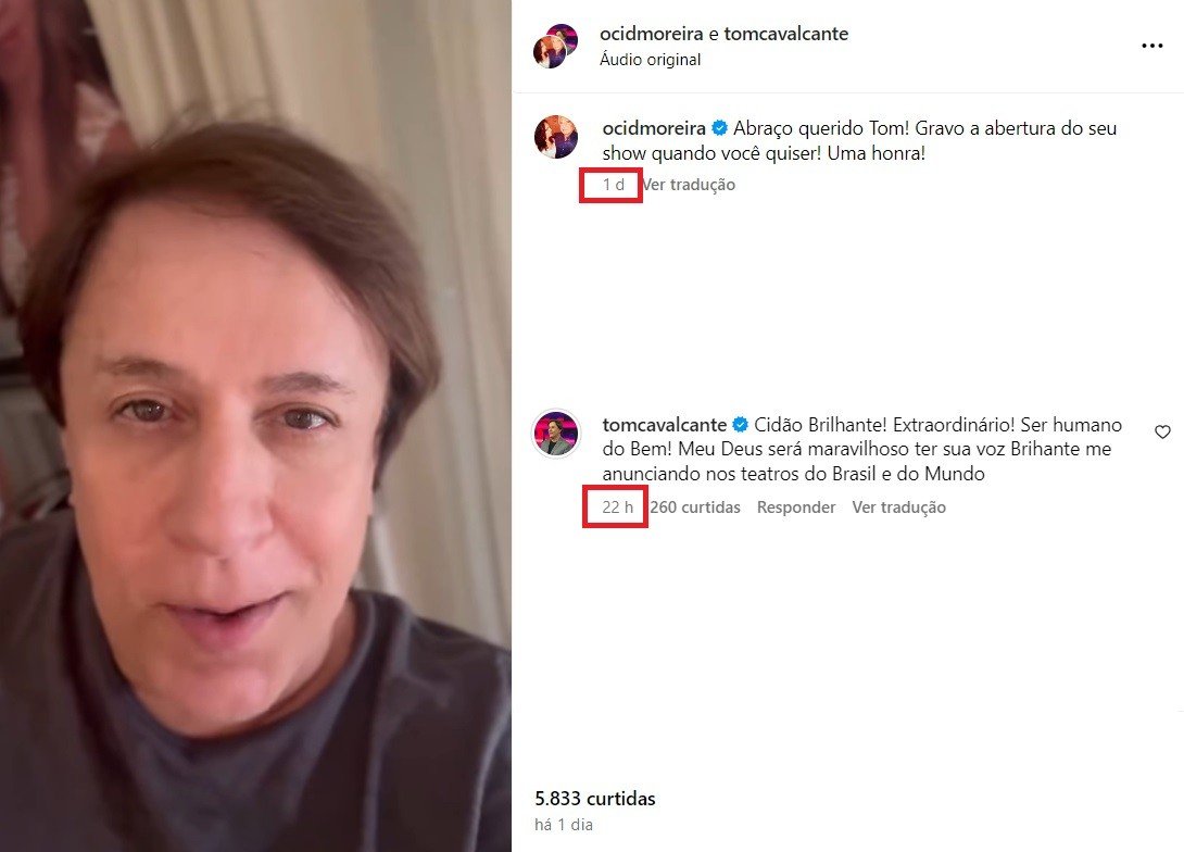 Cid Moreira fez promessa a Tom Cavalcante um dia antes de morrer; veja 4 Cid Moreira fez promessa a Tom Cavalcante um dia antes de morrer; veja