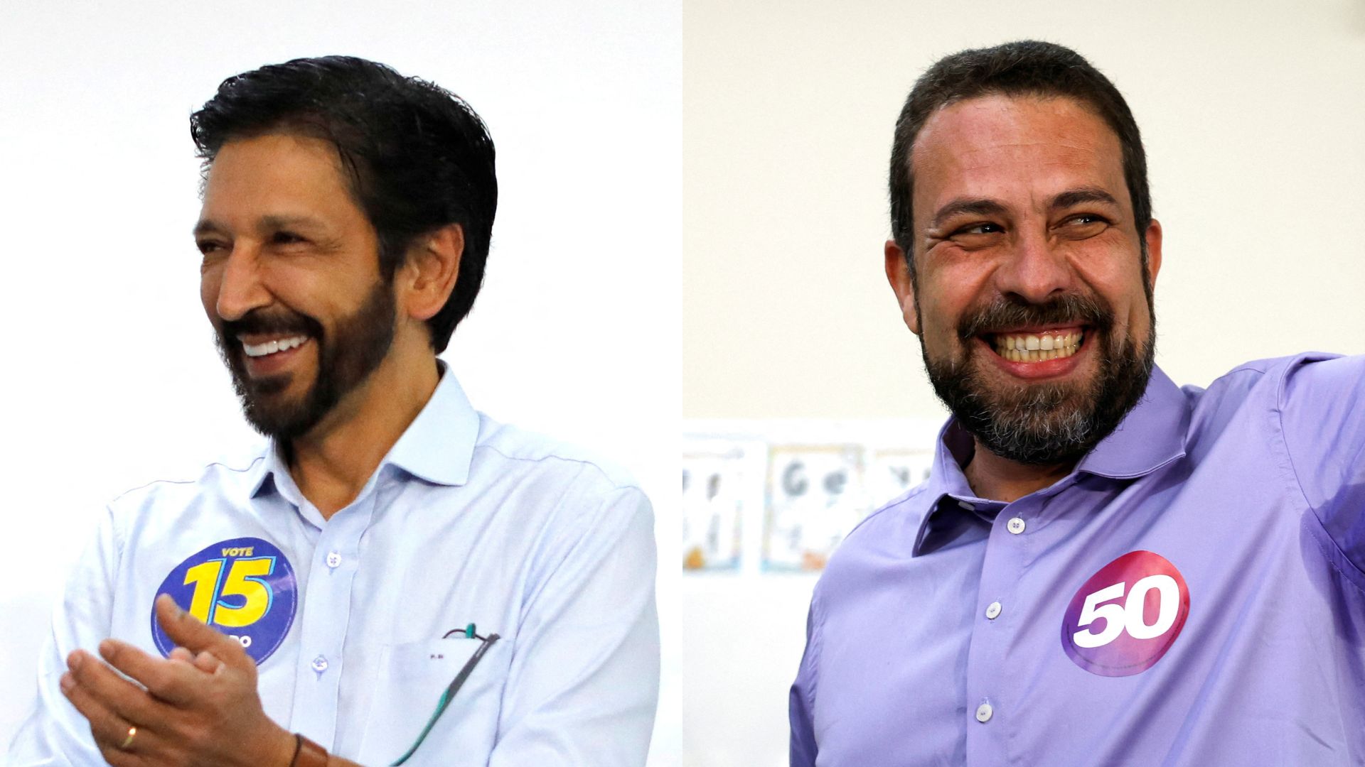 Ricardo Nunes (MDB) e Guilherme (Boulos) disputarão segundo turno em São Paulo | Montagem/IstoÉ