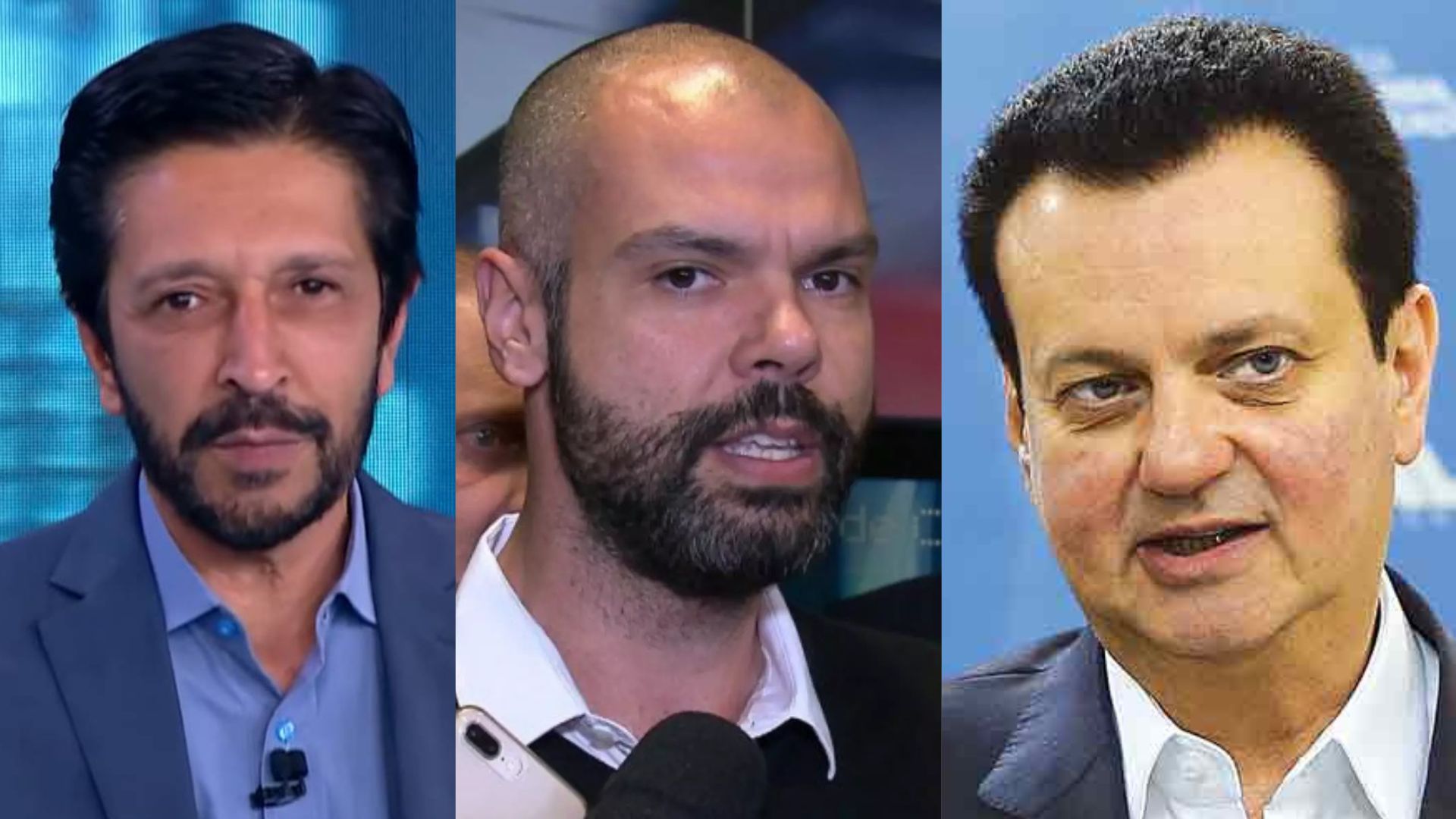 Ricardo Nunes (MDB), Bruno Covas (PSDB) e Gilberto Kassab (PSD): vices se reelegeram prefeitos em São Paulo | Montagem/IstoÉ