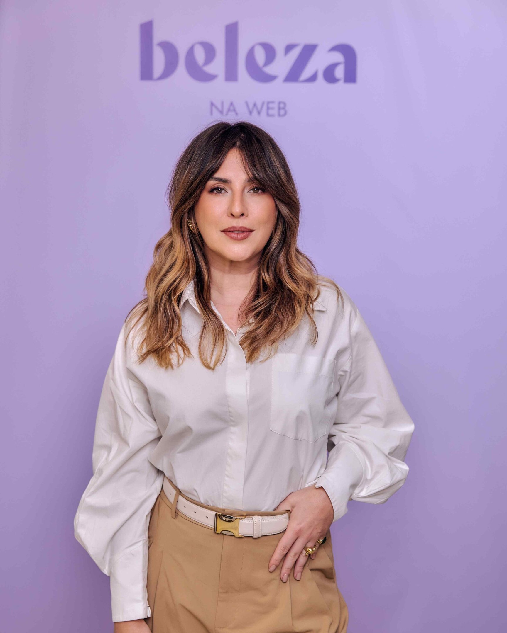 Fernanda Paes Leme passa por transformação no visual com Beleza na Web e Cadiveu Professional