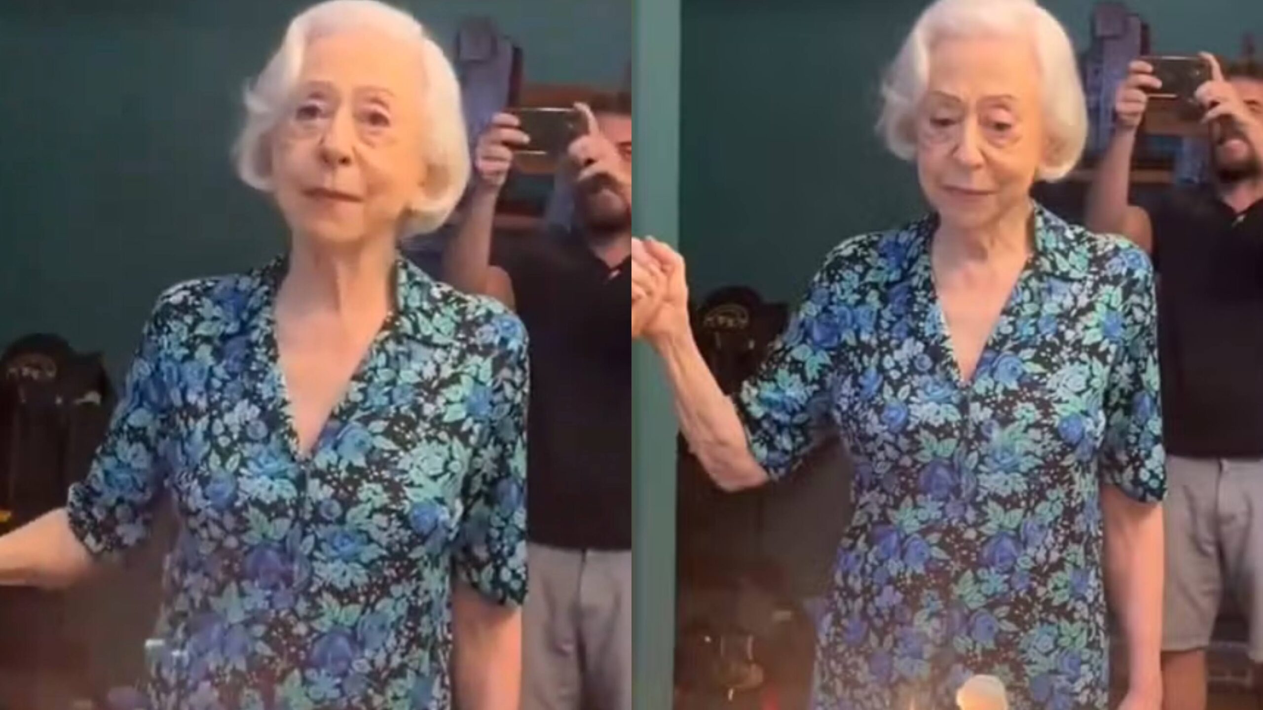 Fernanda Montenegro se emociona com festa de aniversário em set de filmagem; assista