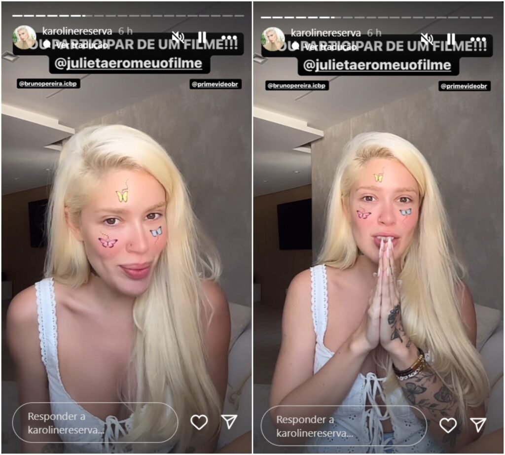 Karoline Lima revela que vai estrear como atriz em filme: 'Vilã' 2 Karoline Lima revela que vai estrear como atriz em filme: 'Vilã'