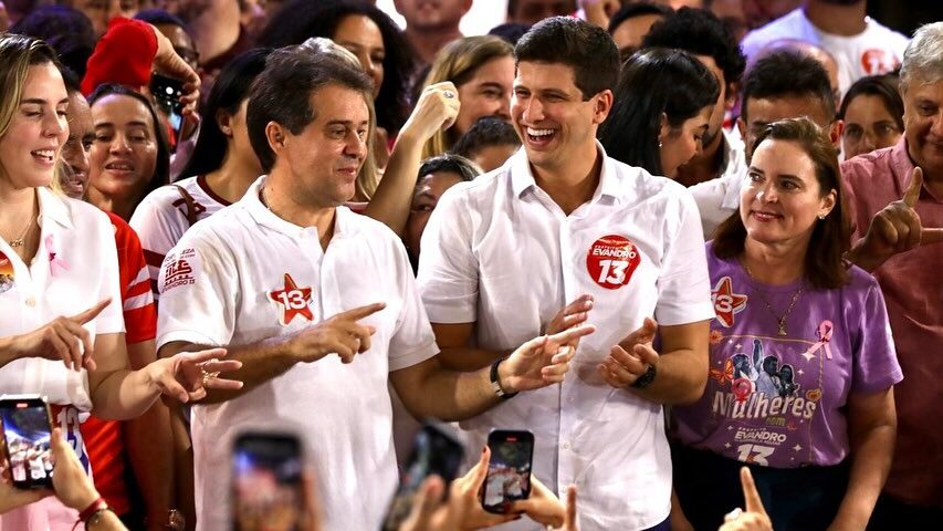 Evandro Leitão (PT) e João Campos (PSB): candidato em Fortaleza ganhou apoio de prefeito do Recife | Reprodução/Redes sociais