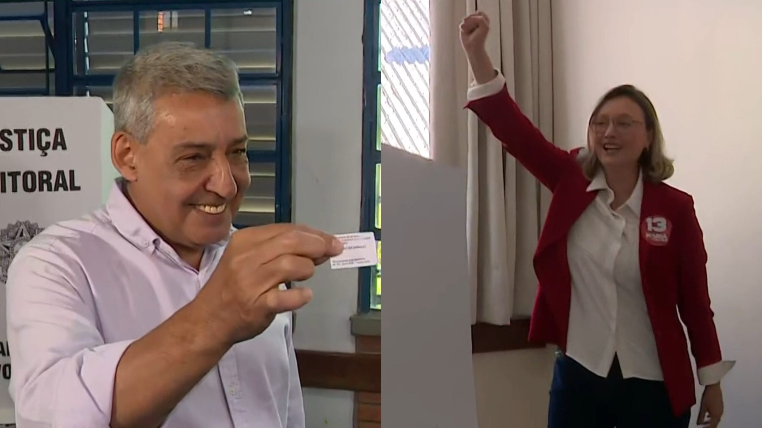 Sebastião Melo e Maria do Rosário votam em Porto Alegre; atual prefeito leva vantagem nas pesquisas