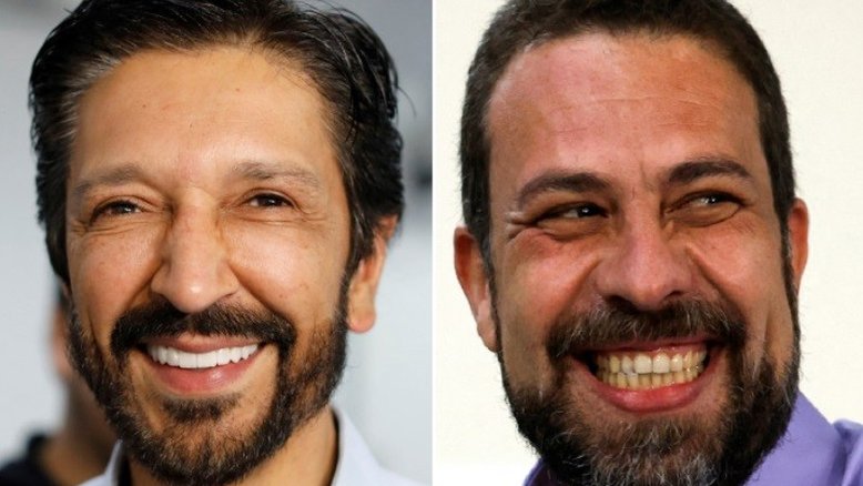 Ricardo Nunes (MDB) e Guilherme Boulos (PSOL): separados por 0,42 pontos | Montagem/Reuters (Maira Erlich, Jorge Silva)