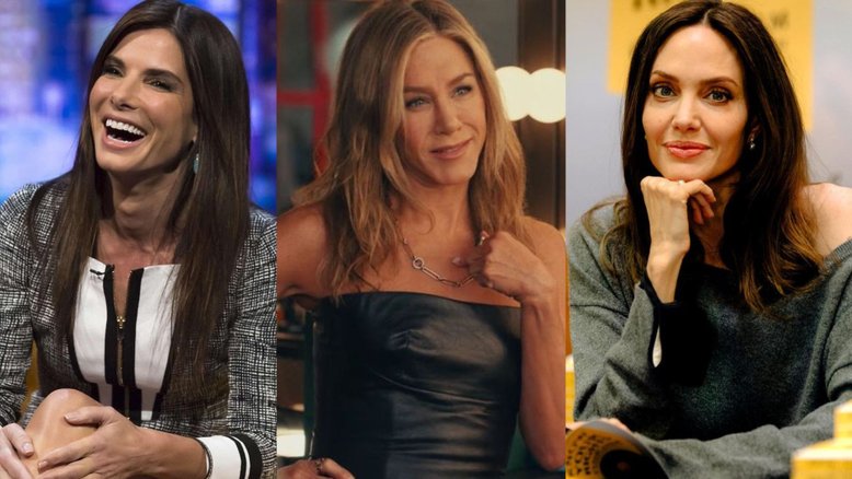 Sandra Bullock, Jennifer Aniston e Angelina Jolie