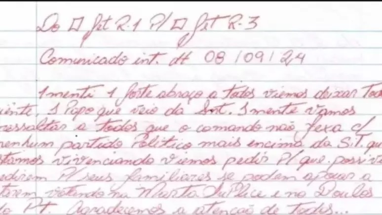 Leia a íntegra das cartas atribuídas ao PCC pedindo votos a Boulos