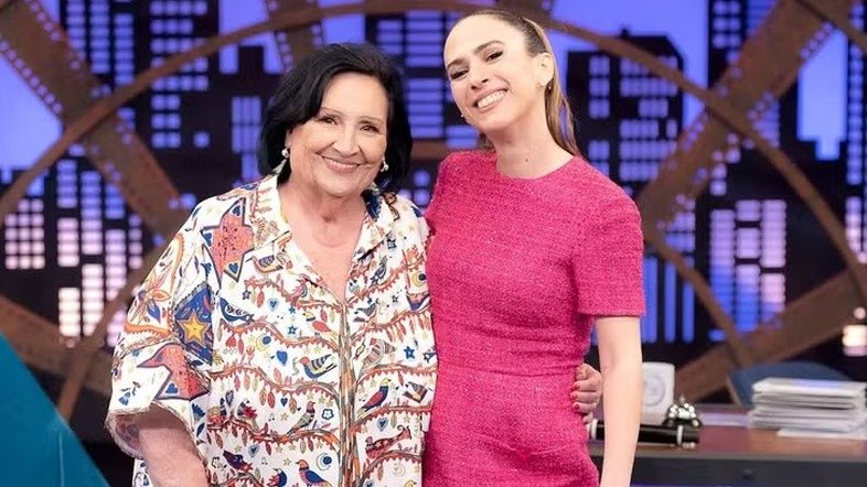 Dona Déa Lúcia participou do Lady Night e fez Tatá Werneck chorar