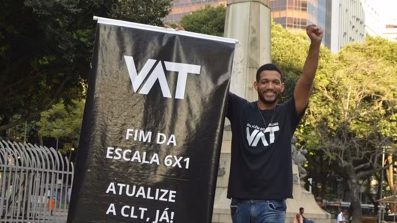 Rick Azevedo (PSOL), vereador eleito e fundador do movimento VAT (Vida Além do Trabalho) | Reprodução/Redes sociais