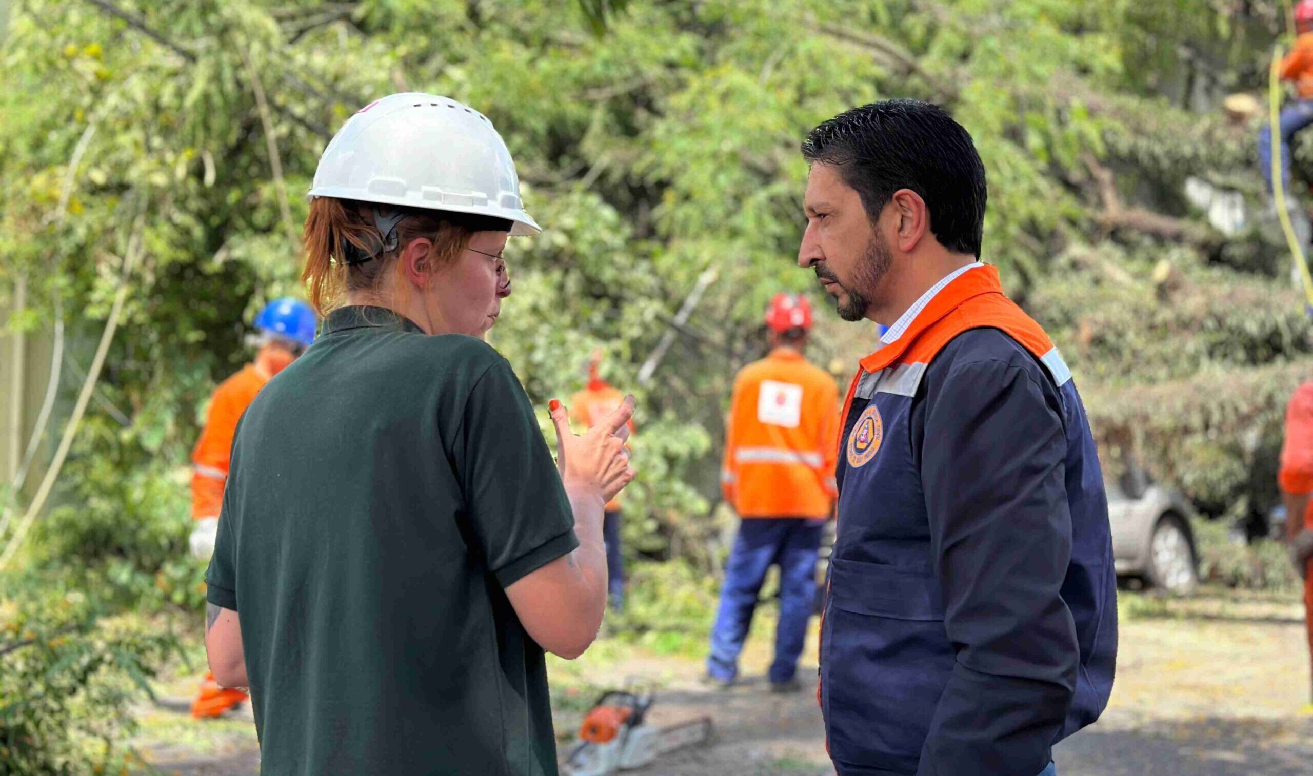 O prefeito Ricardo Nunes (MDB) em atendimento durante crise de energia em São Paulo | Divulgação/MDB