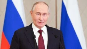 Presidente russo Vladimir Putin em Astana 28/11/2024 Sputnik/Ramil Sitdikov/Kremlin via REUTERS