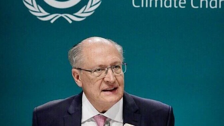 Vice Presidente da República Geraldo Alckmin durante Entrevista coletiva na COP 29 em Baku capital do Azerbaijão