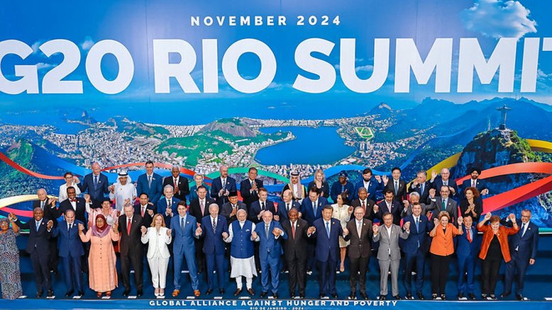Sem Milei, foto oficial dos líderes do G20 é tirada no Rio