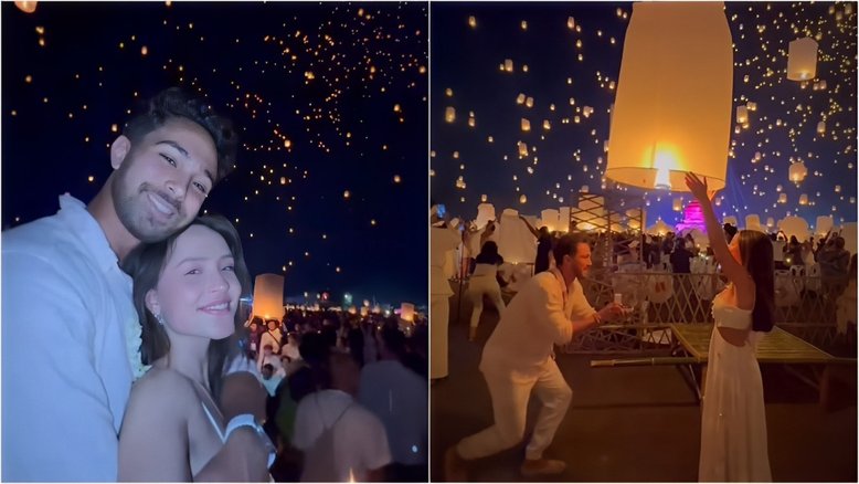 André Luiz Frambach pede Larissa Manoela em casamento novamente durante viagem romântica