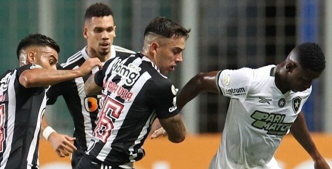 Botafogo só empata com o Atlético-MG e vê distância na liderança para o Palmeiras diminuir