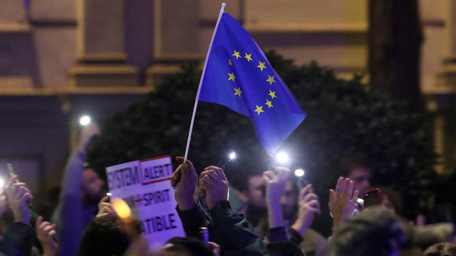 Protesto contra resultado da eleição na Geórgia 28/10/2024 REUTERS/Irakli Gedenidze