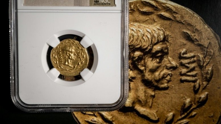 Moeda romana com imagem de Brutus é leiloada por R$ 12,7 milhões