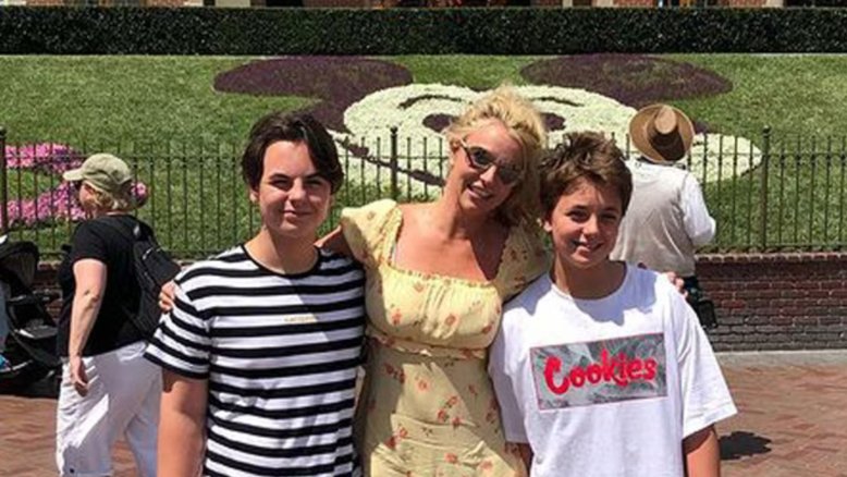 Britney Spears e os filhos Sean e Jayden