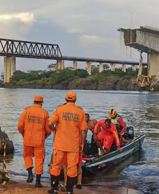 Bombeiros localizam terceira vítima de queda de ponte entre TO e MA