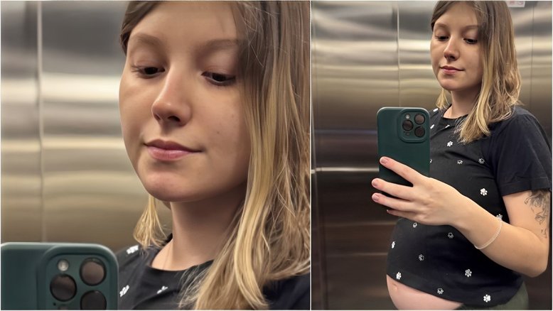 Isabel Veloso mostra barrigão de grávida e revela dores e problema no pulmão