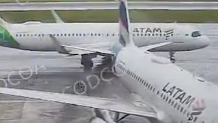 Vídeo: Aviões da Latam colidem no aeroporto de Congonhas