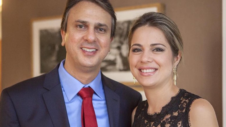 Camilo Santana (PT), ministro da Educação, e sua esposa, a secretária Onélia Santana | Reprodução/Redes sociais