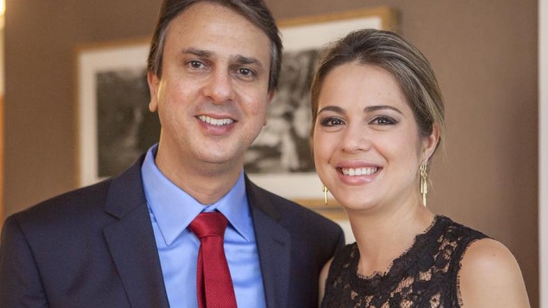Camilo Santana (PT), ministro da Educação, e sua esposa, a secretária Onélia Santana | Reprodução/Redes sociais